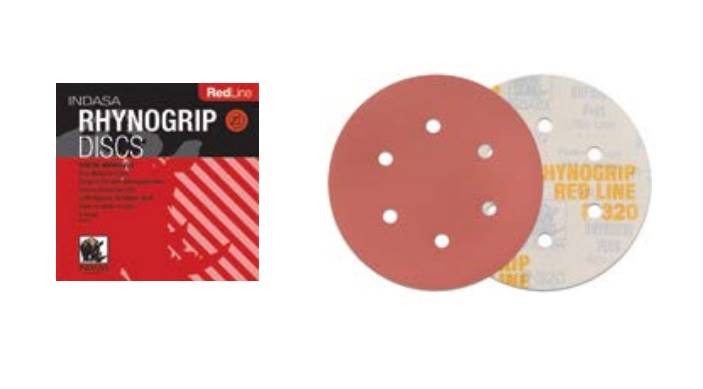 INDASA DYSK RZEP RED 150mm 6H P2000