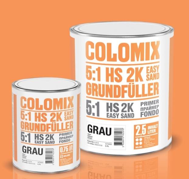 COLOMIX 2K PODKŁAD 5+1 EASY SAND LOW VOC SZAR 2.5L