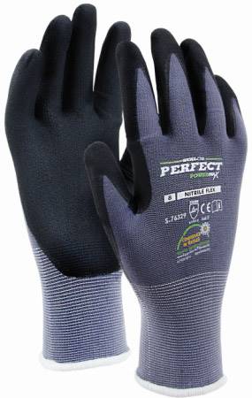 S RĘKAWICE NYLONOWE NITRILE FLEX 7" S-76328