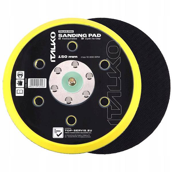 BLU DYSK NA RZEP 150MM  6 OTW.