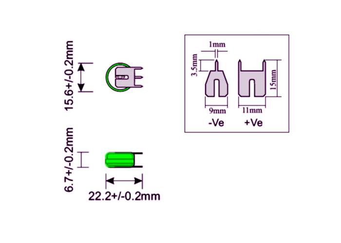 AKUMULATOR DO LUTOWANIA 1,2V 80mAh 3PIN Ni-Mh KINETIC
