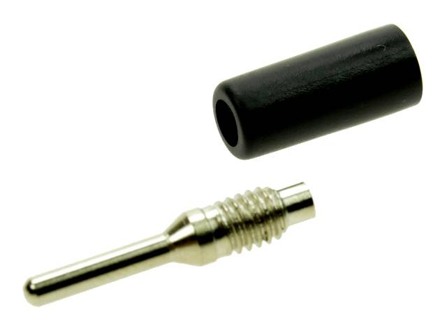WTYK BANANOWY 2mm 25.204.2 CZARNY