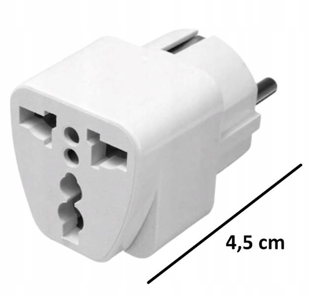 ADAPTER SIECIOWY PRZEJŚCIÓWKA WTYCZKA REDUKTOR GNIAZDO UK PL UE USA
