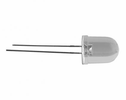 10szt. DIODA LED 10mm BIAŁA PRZEŹROCZYSTA 3V