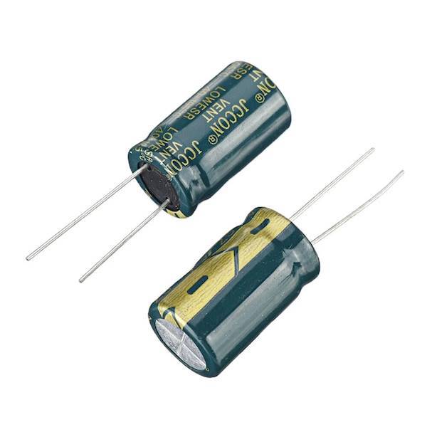 5szt. KONDENSATOR 470UF 50V Ø10x21mm JCCON LOW ESR