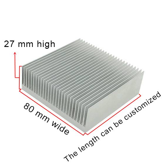 RADIATOR  ŻEBROWANY 80X80X27mm