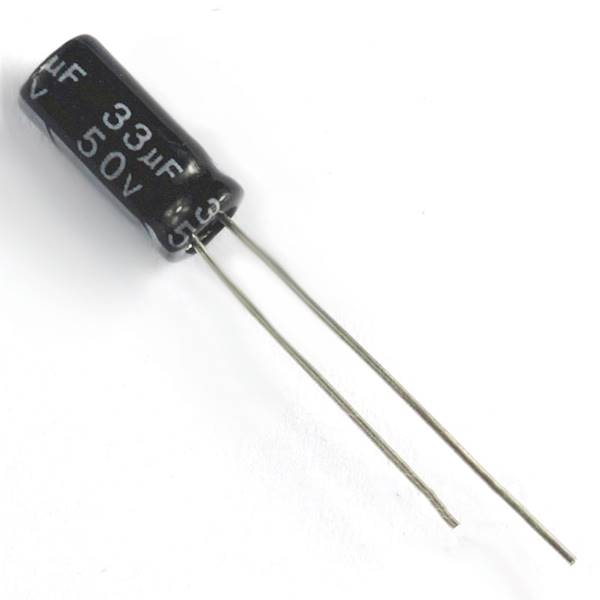 10szt. KONDENSATOR 33UF 50V ELEKTROLITYCZNY Ø5x11mm 10% TNT CHONG 