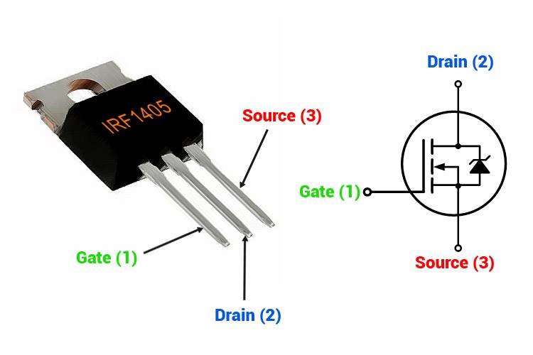 TRANZYSTOR IRF1405 N-Channel MOSFET 169A 55V TO220
