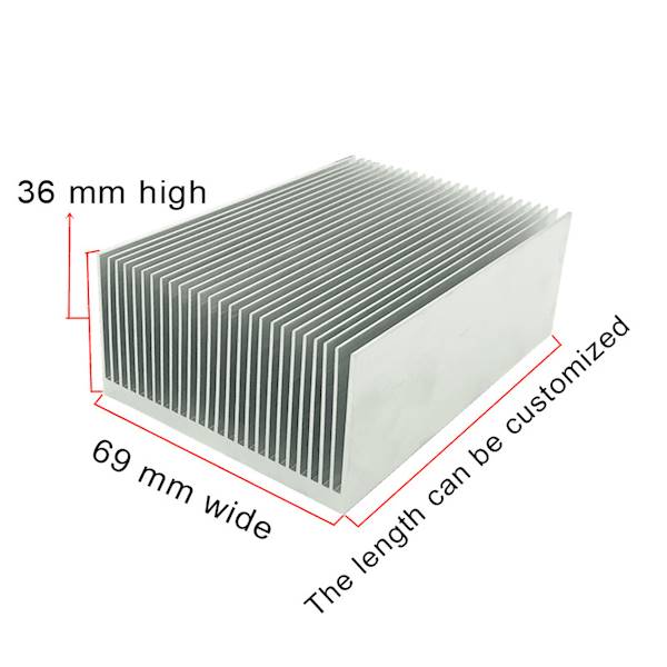 RADIATOR  ŻEBROWANY 100X69X36mm