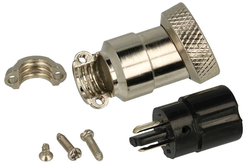 KOMPLET WTYK GNIAZDO miniMIC GX16 NC/CB 2PIN