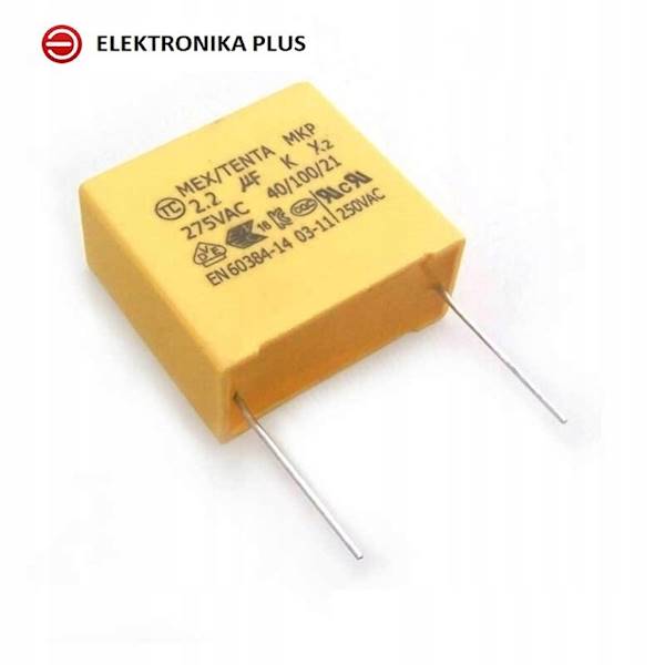 2szt.  KONDENSATOR 2,2UF 275VAC 5% MKP FOLIOWY