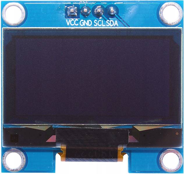WYŚWIETLACZ OLED 0,96 BIAŁY I2C
