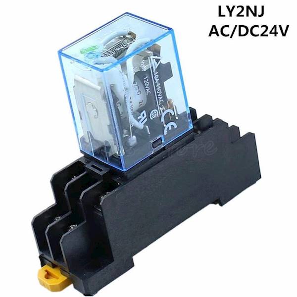 STYCZNIK PRZEKAŹNIK 24V DC Z PODSTAWKĄ 2X5A 1X10A / LY2NJ 24V DC
