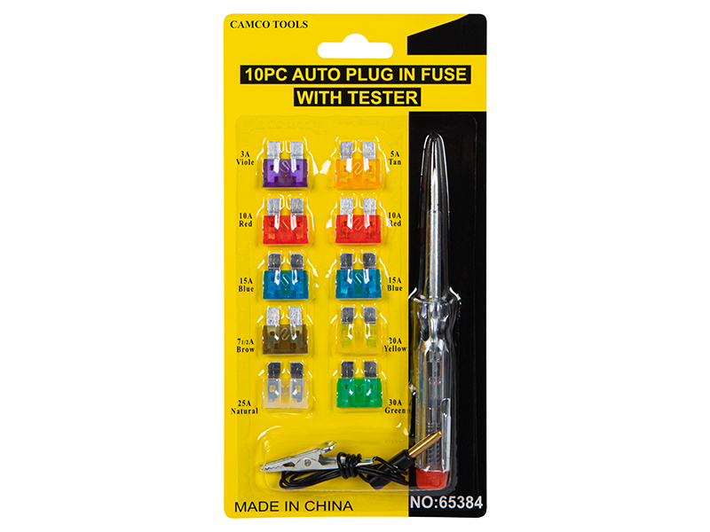 ZESTAW BEZPIECZNIK SAMOCHODOWYCH STANDARD Z PRÓBNIKIEM