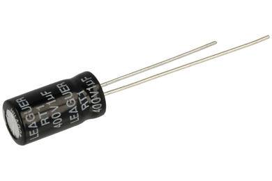 10szt. KONDENSATOR 1UF 400V Ø8x12,5mm 10% ELEKTROLITYCZNY CHONG