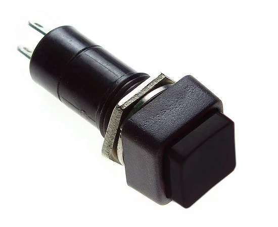 PRZYCISK CZARNY MONOSTABILNY KWADRATOWY PBS-11B 230V