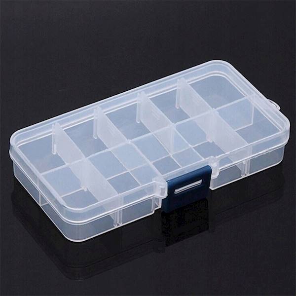 ORGANIZER POJEMNIK PLASTIKOWY BOX RFID  6 PRZEGRÓDEK 120x83x24mm
