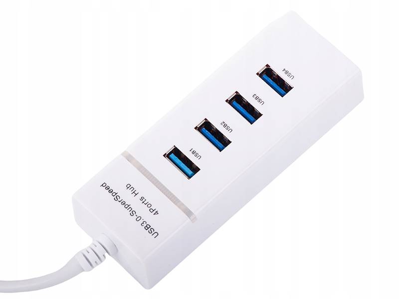 HUB USB ROZDZIELACZ NA 4 PORTY ROZGAŁĘŹNIK USB 3.0