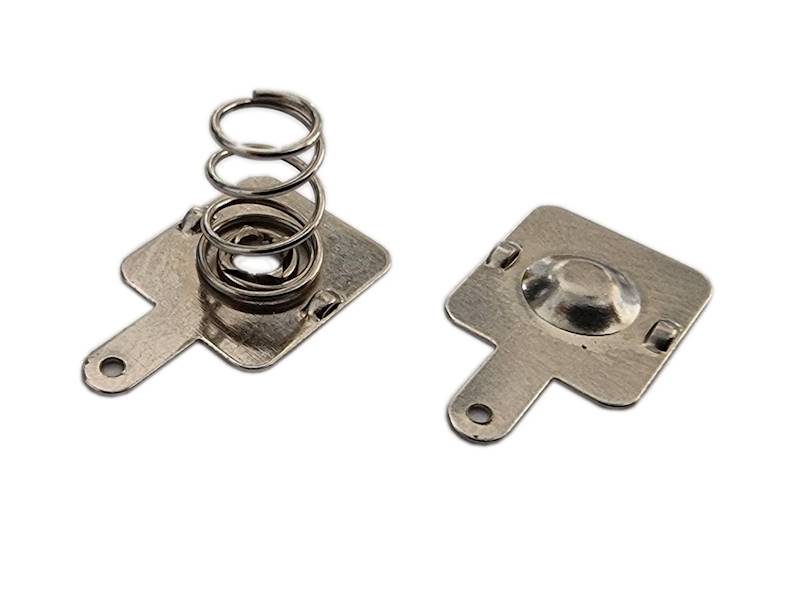 2szt. STYK BATERII BLASZKA SPRĘŻYNKA 10,5X12MM R6 AA KOMPLET