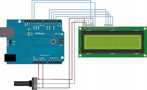 WYŚWIETLACZ LCD1602 ALFANUMERYCZNY 2x16 BLUE HD44780