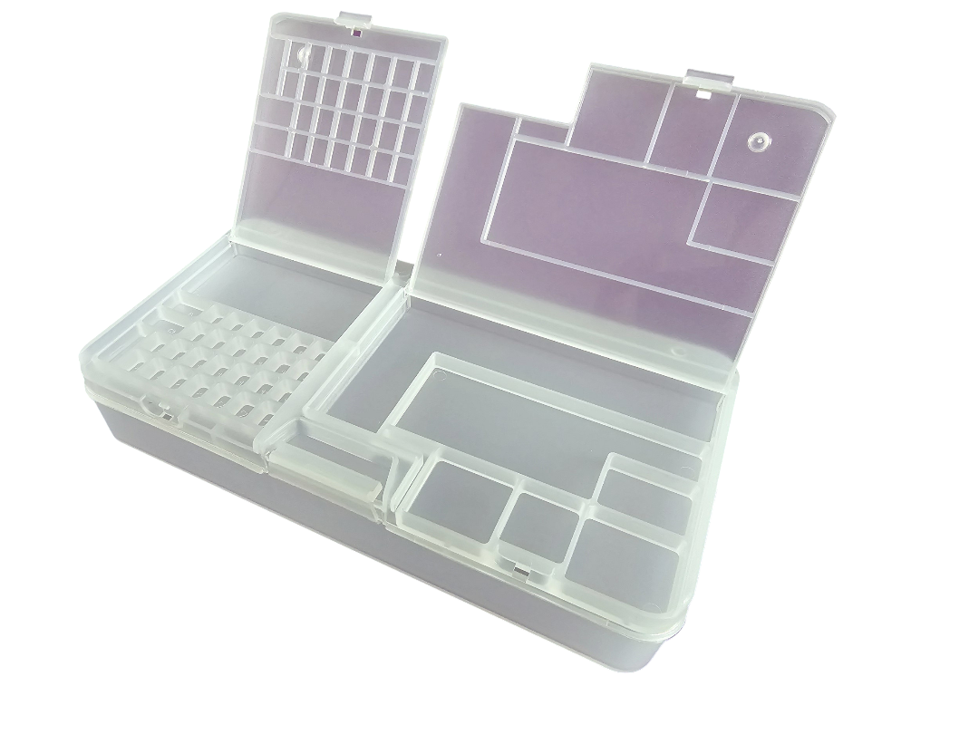 ORGANIZER 37 PRZEGRODEK PLASTIKOWY BOX 183x93x35mm POJEMNIK NA DROBIAZGI