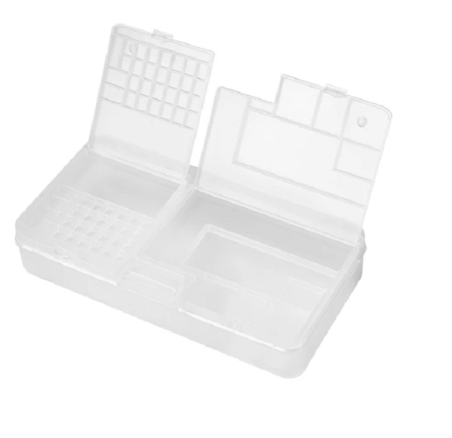 ORGANIZER 37 PRZEGRODEK PLASTIKOWY BOX 183x93x35mm POJEMNIK NA DROBIAZGI
