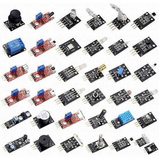 ZESTAW 37 MODUŁÓW CZUJNIKÓW DO PROJEKTÓW ARDUINO ESP PREZENT