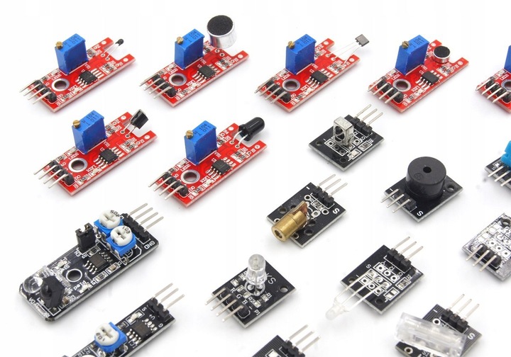 ZESTAW 37 MODUŁÓW CZUJNIKÓW DO PROJEKTÓW ARDUINO ESP PREZENT