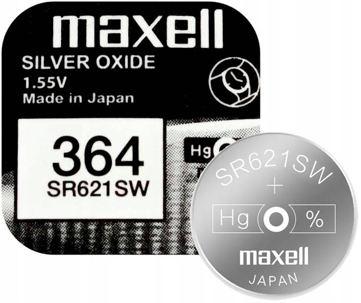 BATERIA MAXELL 364 / SR621SW  BATERIA SREBROWA MINI