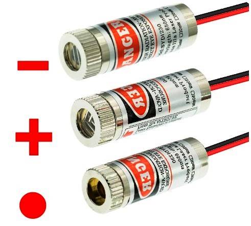 DIODA LASEROWA 650nm 5mW CZERWONA 3-6VDC KRZYŻ