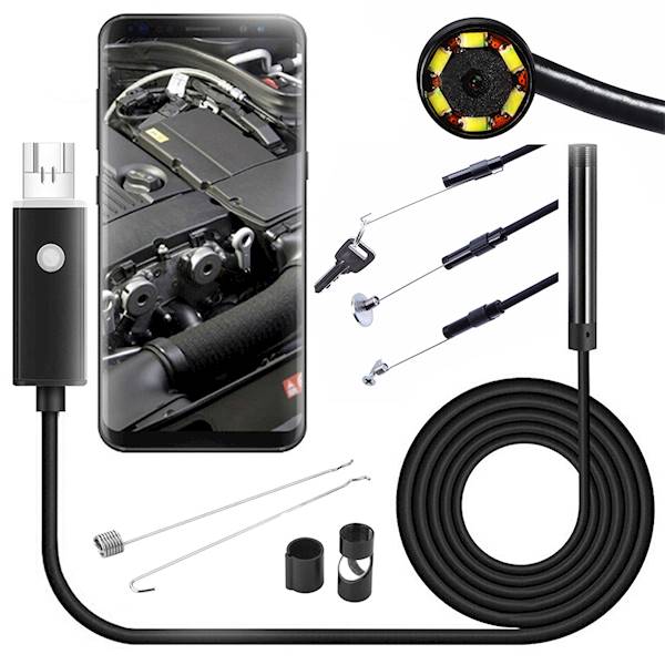ENDOSKOP KAMERA INSPEKCYJNA ANDROID PC USB 10M LED