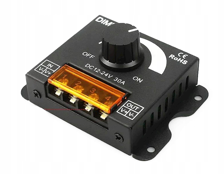 ŚCIEMNIACZ DIMMER LED REGULATOR 12V 24V 30A 360W PWM