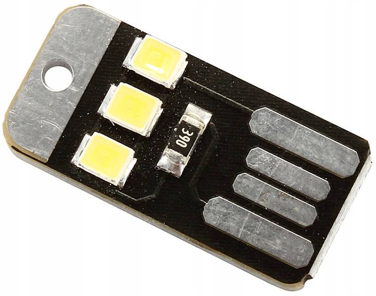 MINI LAMPKA USB 3 x DIODA LED USB TYP A 