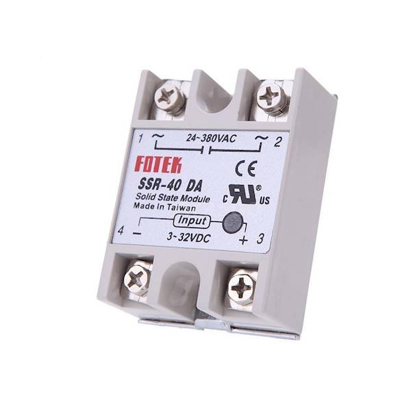 PRZEKAŹNIK SSR-40DA 40A AC-DC PÓŁPRZEWODNIKOWY