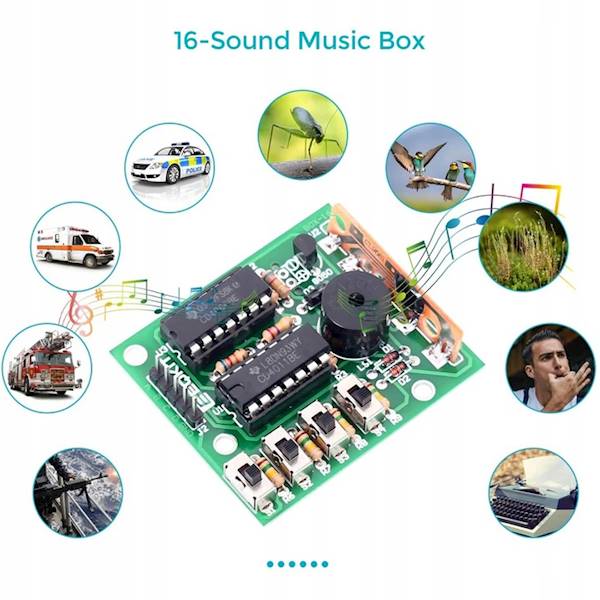 ZESTAW 4 MODUŁY DO NAUKI LUTOWANIA DIY KIT