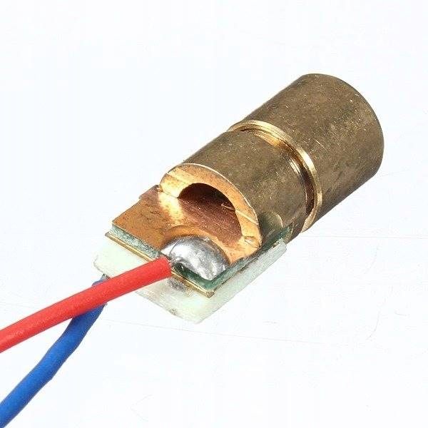 DIODA LASEROWA 650nm 5mW CZERWONA 3V DC PUNKT