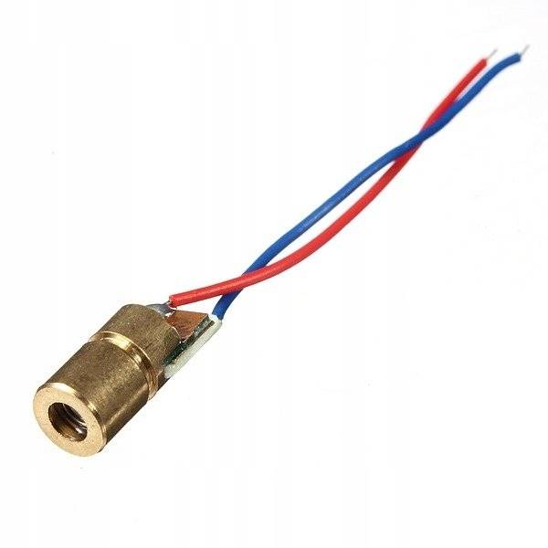 DIODA LASEROWA 650nm 5mW CZERWONA 3V DC PUNKT