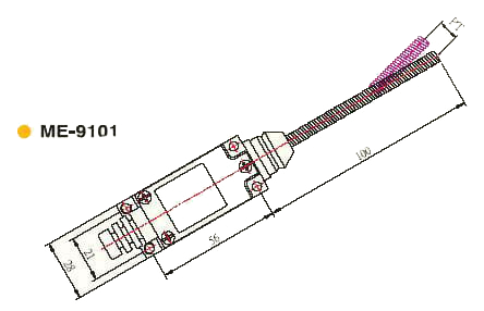 WYŁĄCZNIK KRAŃCOWY ME-9101 ZE SPRĘŻYNĄ