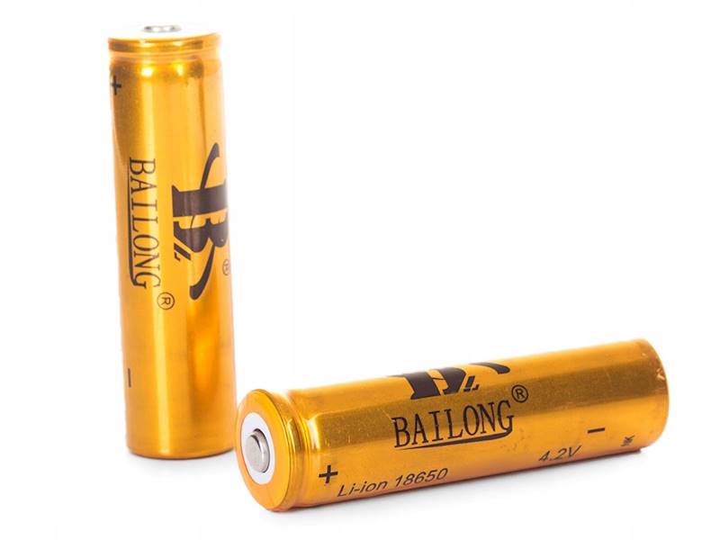 AKUMULATOR OGNIWO BAILONG AKUMULATOREK LI-ION 18650 4,2V 1000mAH DO LATAREK LATARKI