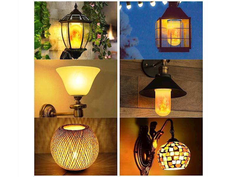 ŻARÓWKA LED IMITUJĄCA ŻYWY PŁOMIEŃ E27 9W OZDOBNA