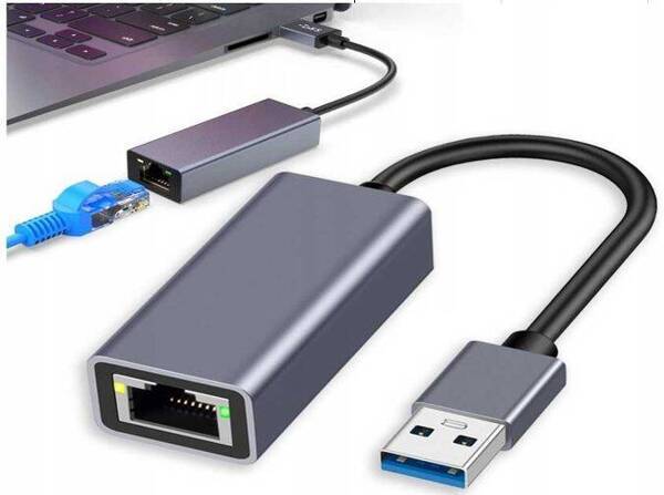 ADAPTER USB A 3.0 - RJ45 LAN FAST ETHERNET PRZEJŚCIÓWKA