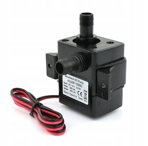 WODOODPORNA POMPKA DO WODY OBIEGOWA - 12V 4,2W 240l/h IP68
