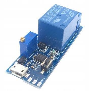 MODUŁ PRZEKAŹNIKA Z UKŁADEM CZASOWYM OPÓŹNIACZ 0-24 SEKUND 5V 10A / 250VAC