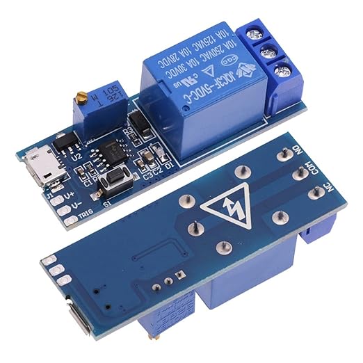 MODUŁ PRZEKAŹNIKA Z UKŁADEM CZASOWYM OPÓŹNIACZ 0-19 SEKUND 5V 10A / 250VAC