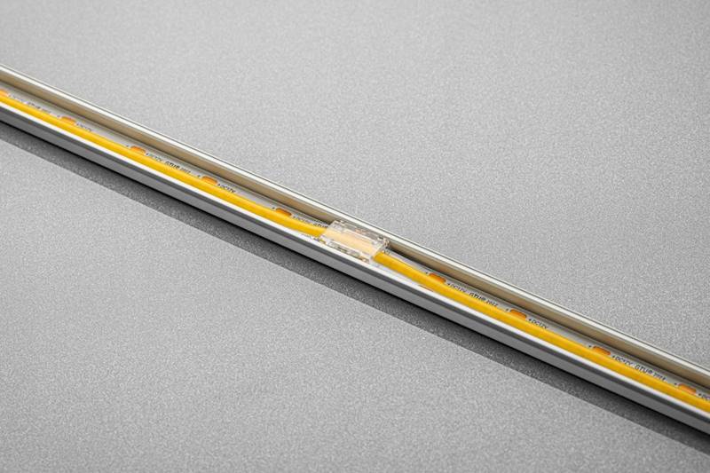 ZŁĄCZKA PROSTA DO TAŚM COB LED 8MM ŁĄCZNIK PROSTY SZYBKI MONTAŻ KLIKANA DWUSTRONNA
