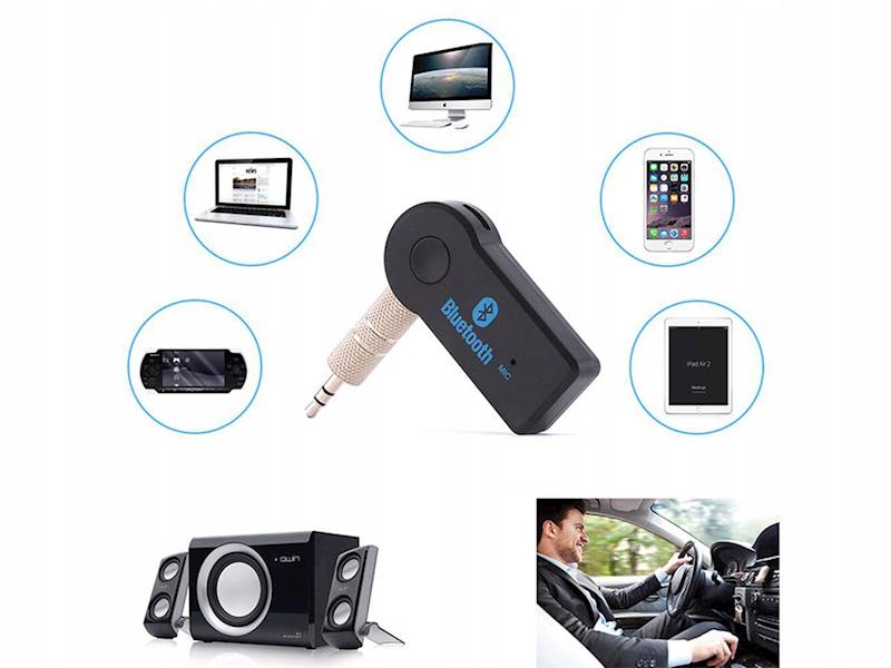 ODBIORNIK DŹWIĘKU ADAPTER BLUETOOTH AUX MINIJACK