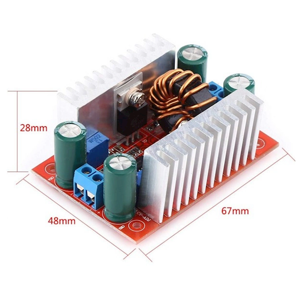 PRZETWORNICA STEP-UP 400W 12A 8-50V - 10-60V