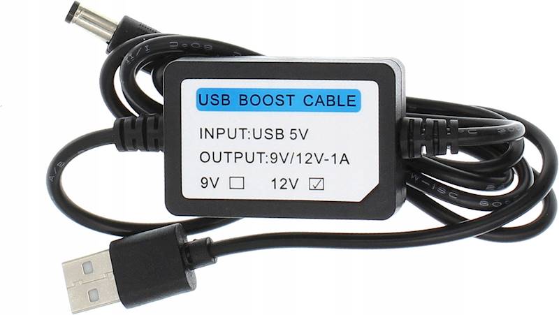 ADAPTER PRZETWORNICA USB 12V KONWERTER 5V NA 12V