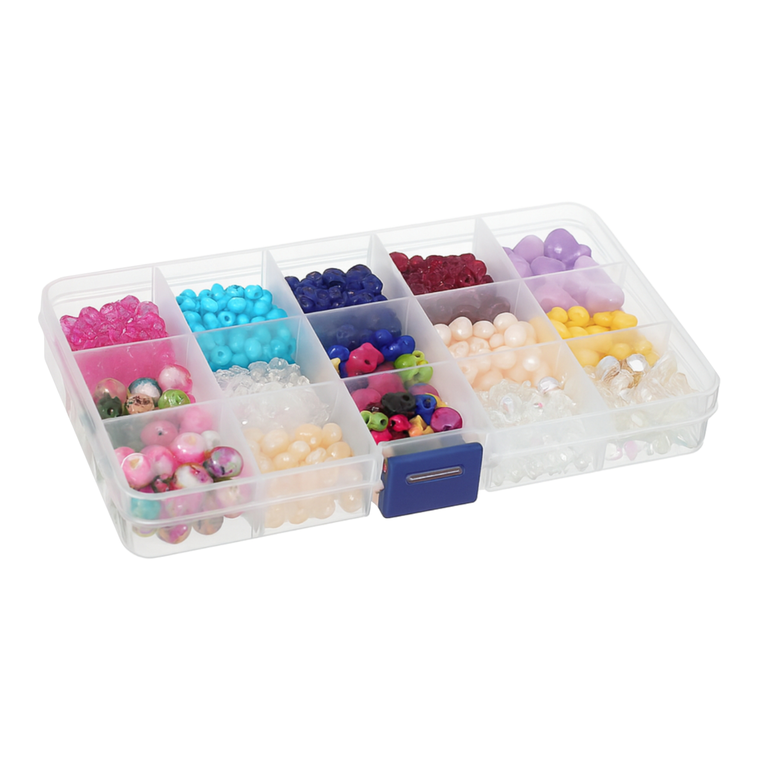 ORGANIZER 15 PRZEGRÓDEK PLASTIKOWY BOX 170x95x22mm POJEMNIK NA DROBIAZGI
