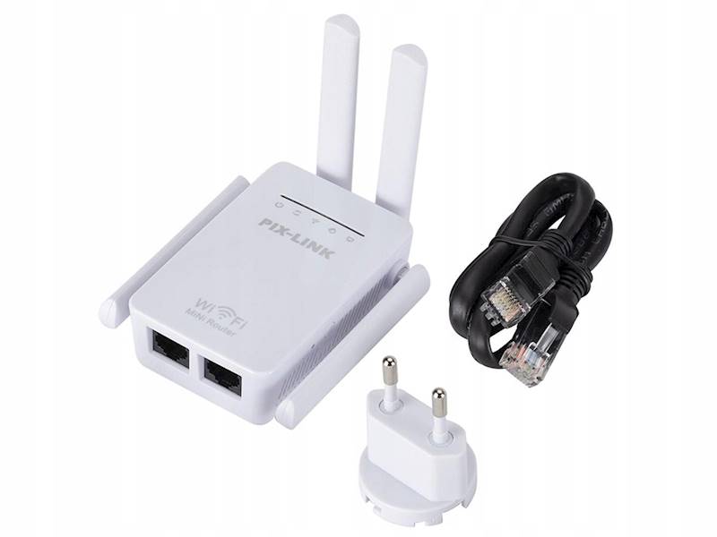 MOCNY WZMACNIACZ SYGNAŁU WIFI REPEATER 300Mb/s WPS